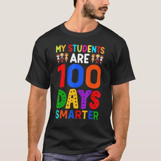 T-shirt Mes Étudiants Sont 100 Jours Smarter Happy Enseign (Devant)