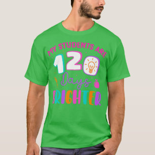 T-shirt Mes étudiants sont 120 jours plus brillants heureu