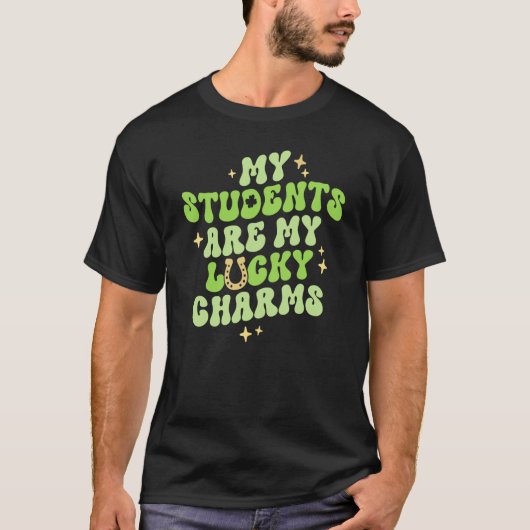 T-shirt Mes Étudiants Sont Mes Charmants Chanceux Professe (Devant)