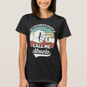 T-shirt Mes Favoris M'Appelent Abuelo Mexicain Grand-Père