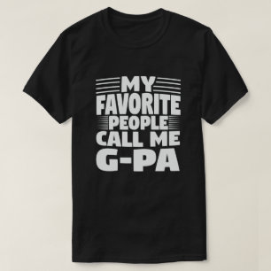 T-shirt Mes Favoris M'Appelent G-Pa - Amusant Grand-Père