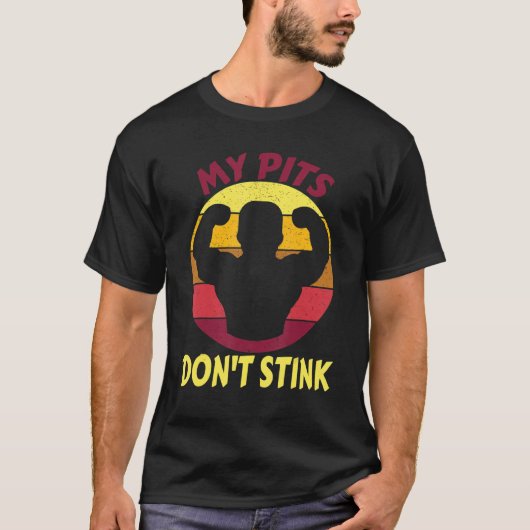T-shirt Mes fosses ne puent pas l'armpit drôle (Devant)
