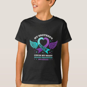 T-shirt Mes frères ailes couvrent mon coeur la prévention