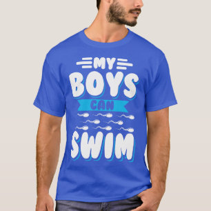 T-shirt Mes garçons peuvent nager Funny Faire-part de gros
