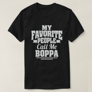 T-shirt Mes Gens Favoris M'Appelent Boppa Funny Grandpa