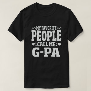 T-shirt Mes Gens Favoris M'Appelent G-Pa Funny Grandpa Cad
