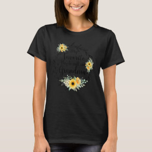 T-shirt Mes Gens Favoris M'Appelent Grandma Femmes Flower