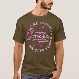 T-shirt Mes Gens Favoris M'Appelent Grandma Femmes Flower