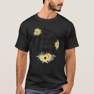 T-shirt Mes Gens Favoris M'Appelent Granny Women Flower De