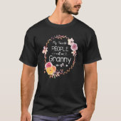 T-shirt Mes Gens Favoris M'Appelent Granny Women Flower Gr (Devant)