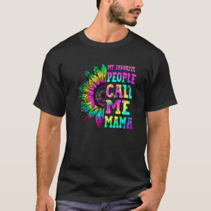 T-shirt Mes Gens Favoris M'Appelent Maman Tie Tie M Tie Ti