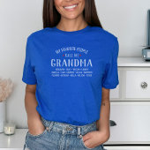 T-shirt Mes gens favoris m'appellent grand-mère ou nom per