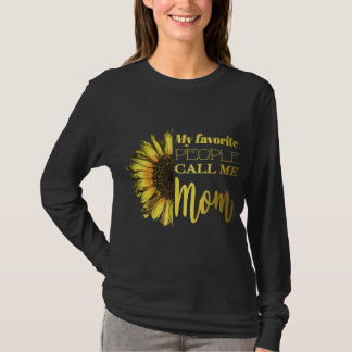 T-shirt Mes gens favoris m'appellent Maman Jardin de tourn