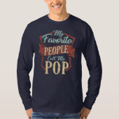 T-shirt Mes gens favoris m'appellent Pop Fun Papa (Devant)