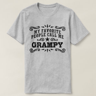 T-shirt Mes Gens Préférés M'Appelent Grampy