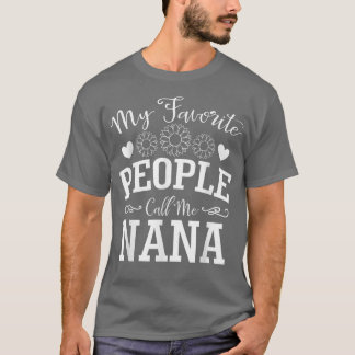 T-shirt Mes Gens Préférés M'Appelent Nana Mignonne Tournes