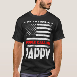 T-shirt Mes Gens Préférés M'Appelent Pappy Vintage América
