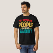 T-shirt Mes gens préférés m'appellent papa Fête des pères  (Devant entier)