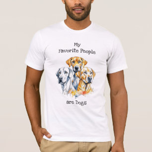 T-shirt Mes gens préférés sont des chiens