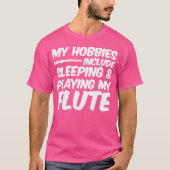 T-shirt Mes Hobbies Incluent Le Sommeil Et La Lecture De M (Devant)