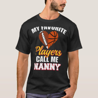T-shirt Mes Joueurs préférés M'Appelent Basketb De Footbal