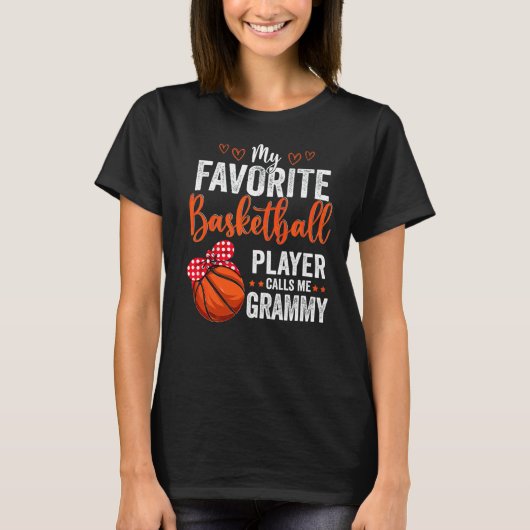 T-shirt Mes Joueurs préférés M'Appelent Grammy Basketball  (Devant)