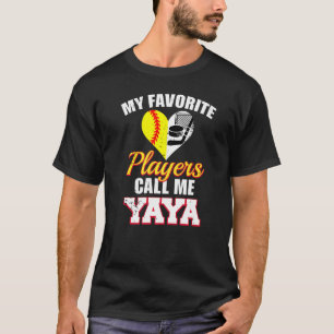 T-shirt Mes Joueurs préférés M'Appelent Yaya Softball Hock