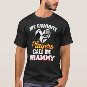 T-shirt Mes Joueurs préférés m'appellent Grammy Soccer Hoc