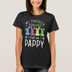 T-shirt Mes lapins Favoris M'Appelent Pappy Bunny Egg Leop