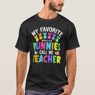 T-shirt Mes lapins préférés Appelez-Moi Enseignant Classe 