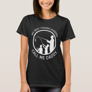 T-shirt Mes Meilleurs Copains de Pêche M'appellent Papa Fê
