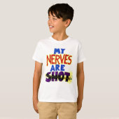 T-shirt Mes NERFS sont TIR (Devant entier)