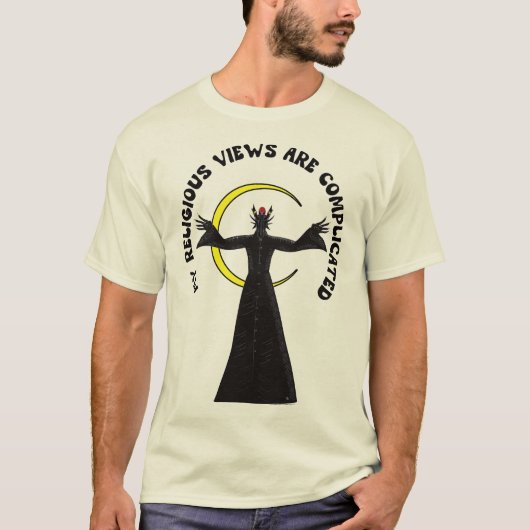 T-shirt Mes Opinions Religieuses Sont Compliquées (Devant)