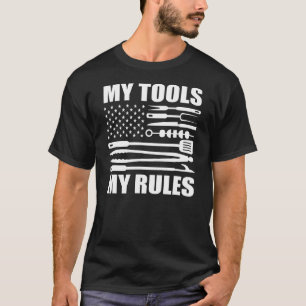 T-shirt Mes outils Mes règles Site de construction de Hand