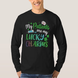 T-shirt Mes patients sont mes porte-bonheur Infirmière cha
