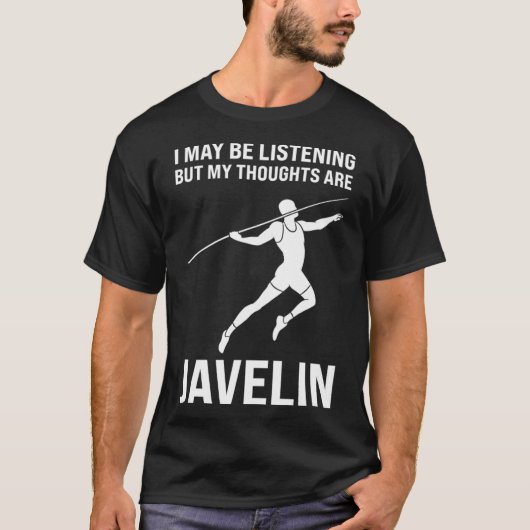 T-shirt Mes pensées sont Javelin Javelin (Devant)