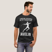 T-shirt Mes pensées sont Javelin Javelin (Devant entier)