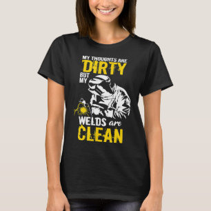 T-shirt Mes Pensées Sont Sérieuses, Mais Mes Champs Sont P