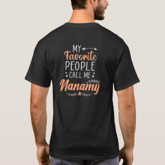 T-shirt Mes personnes préférées m'appellent Nanamy Noël An