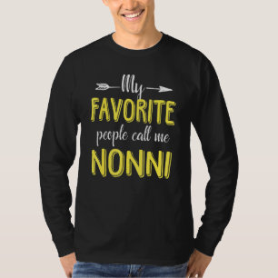 T-shirt Mes personnes préférées m'appellent Nonni