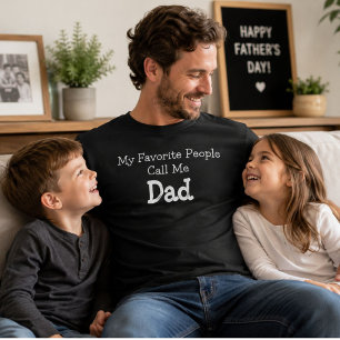 T-shirt Mes personnes préférées m'appellent Papa Drôle Fêt