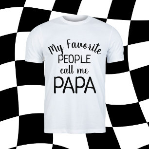 T-shirt Mes personnes préférées m'appellent Papa Drôle Gra