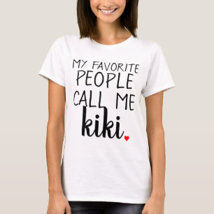T-shirt mes personnes préférées m'appellent. personnali