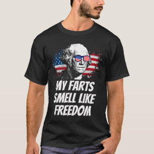 T-shirt Mes pets sentent comme la liberté Drôle 4 juillet