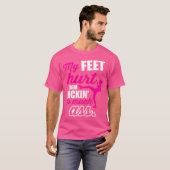 T-shirt Mes Pieds Ont Blessé Du Kickboxing (Devant entier)
