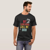 T-shirt Mes potes de pêche m'appellent Bob Fishe (Devant entier)