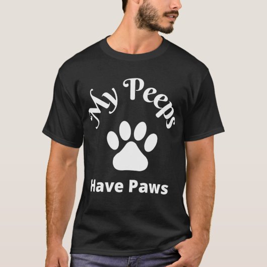 T-shirt Mes potes ont des pattes (Devant)