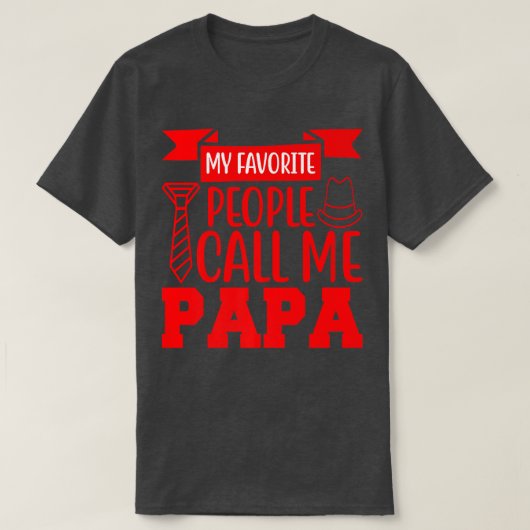 T-shirt Mes préférés m'appellent papa (Design devant)