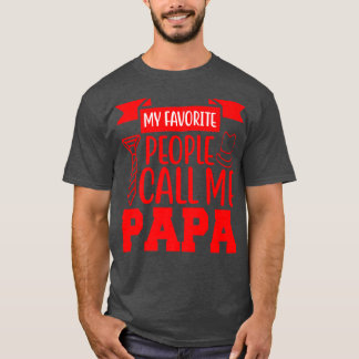 T-shirt Mes préférés m'appellent papa 
