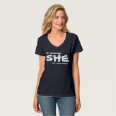T-shirt Mes pronoms Elle (Devant entier)